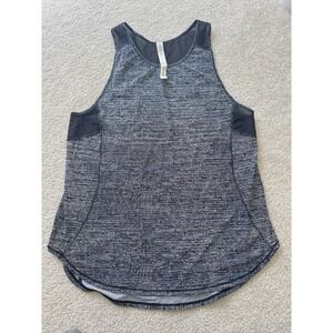 Lululemon Tank Size 8  Black White Patterned Sculpt Tank II Sleeveless Mesh